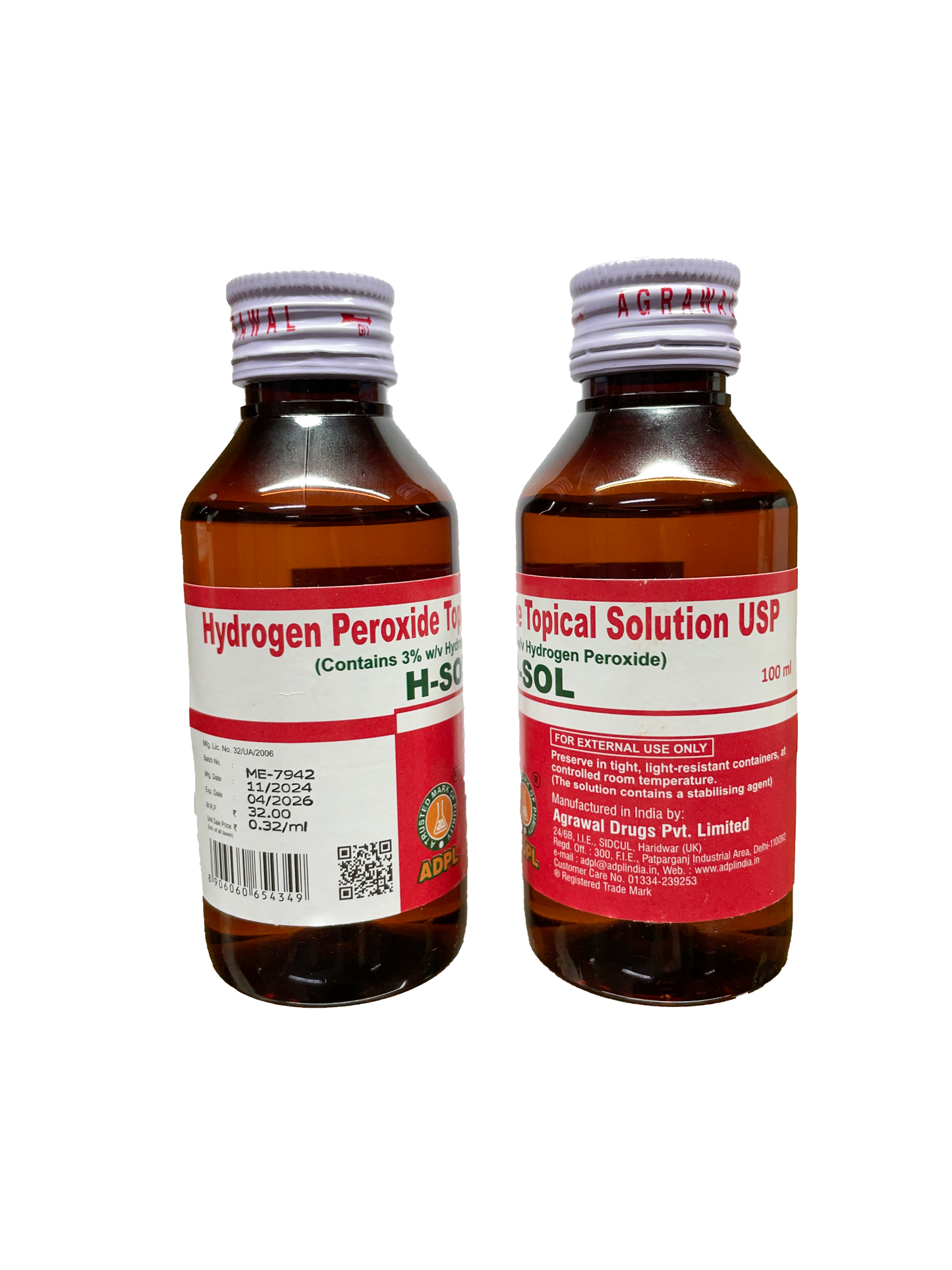 Hydrogen Peroxide Solution USP (3%)