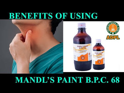 Mandl’s Paint B.P.C ’68 for painful throat | sore throat