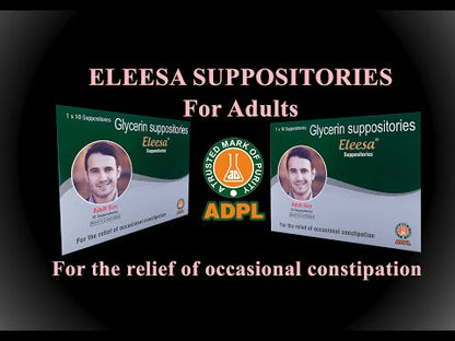 Eleesa Suppositories (Adult): Suppositories for Constipation Relief
