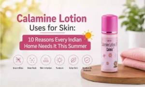 Calamine lotion uses for skin to treat prickly heat sunburn and insect bites