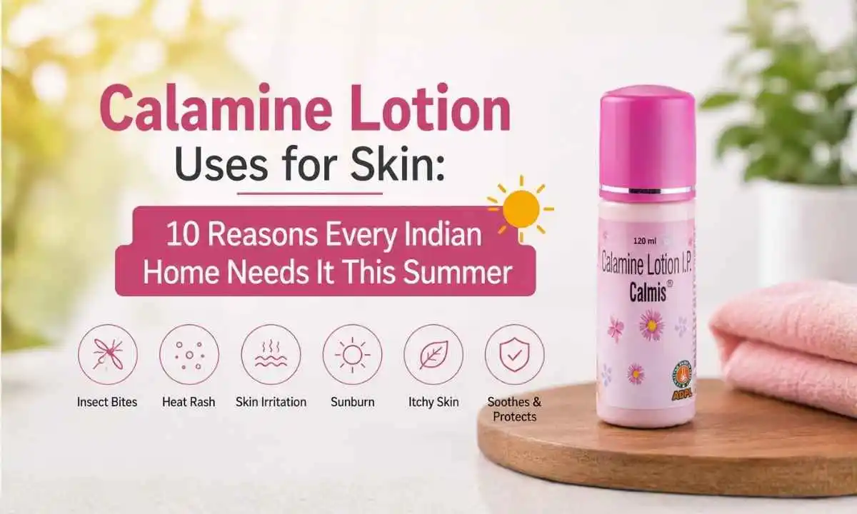 Calamine lotion uses for skin to treat prickly heat sunburn and insect bites